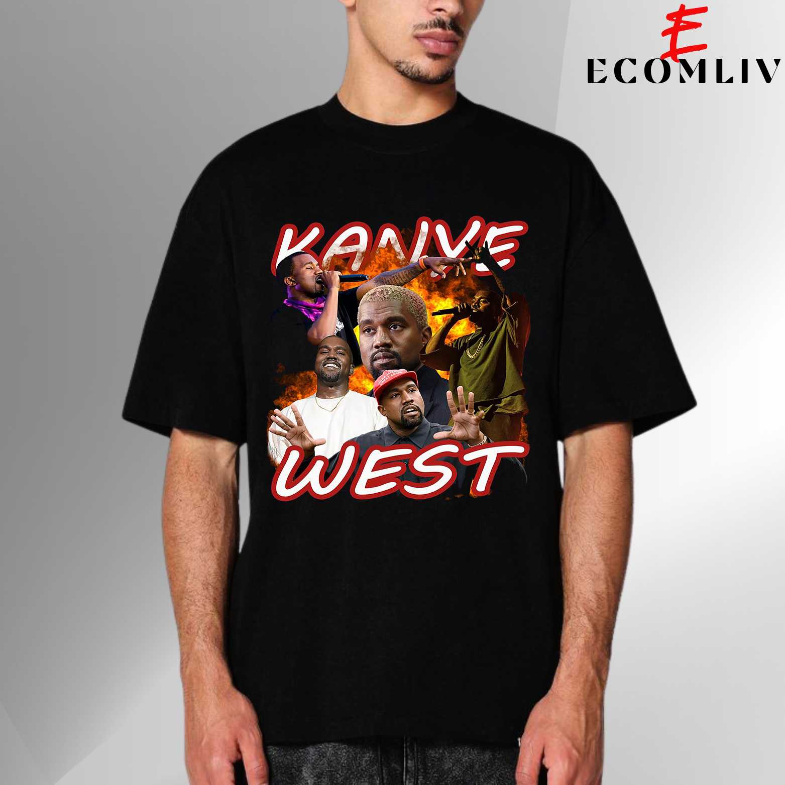 Kanye West Graphic T-Shirt, Unisex Hip Hop Tee